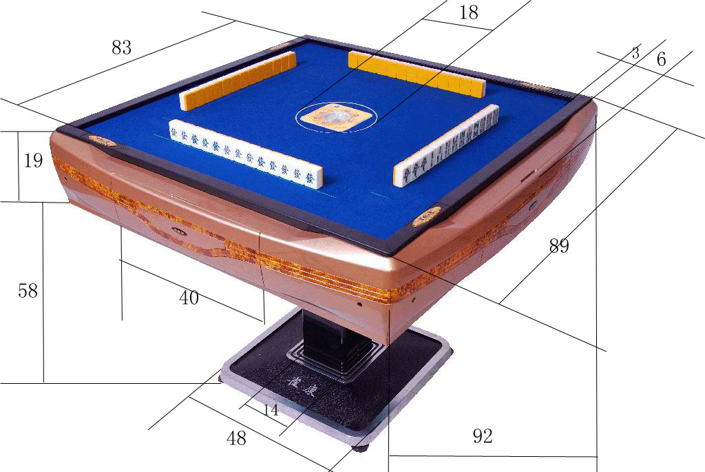 所以,我们采用新注册用户投稿的方式把自动麻将桌的有关尺寸示意图传