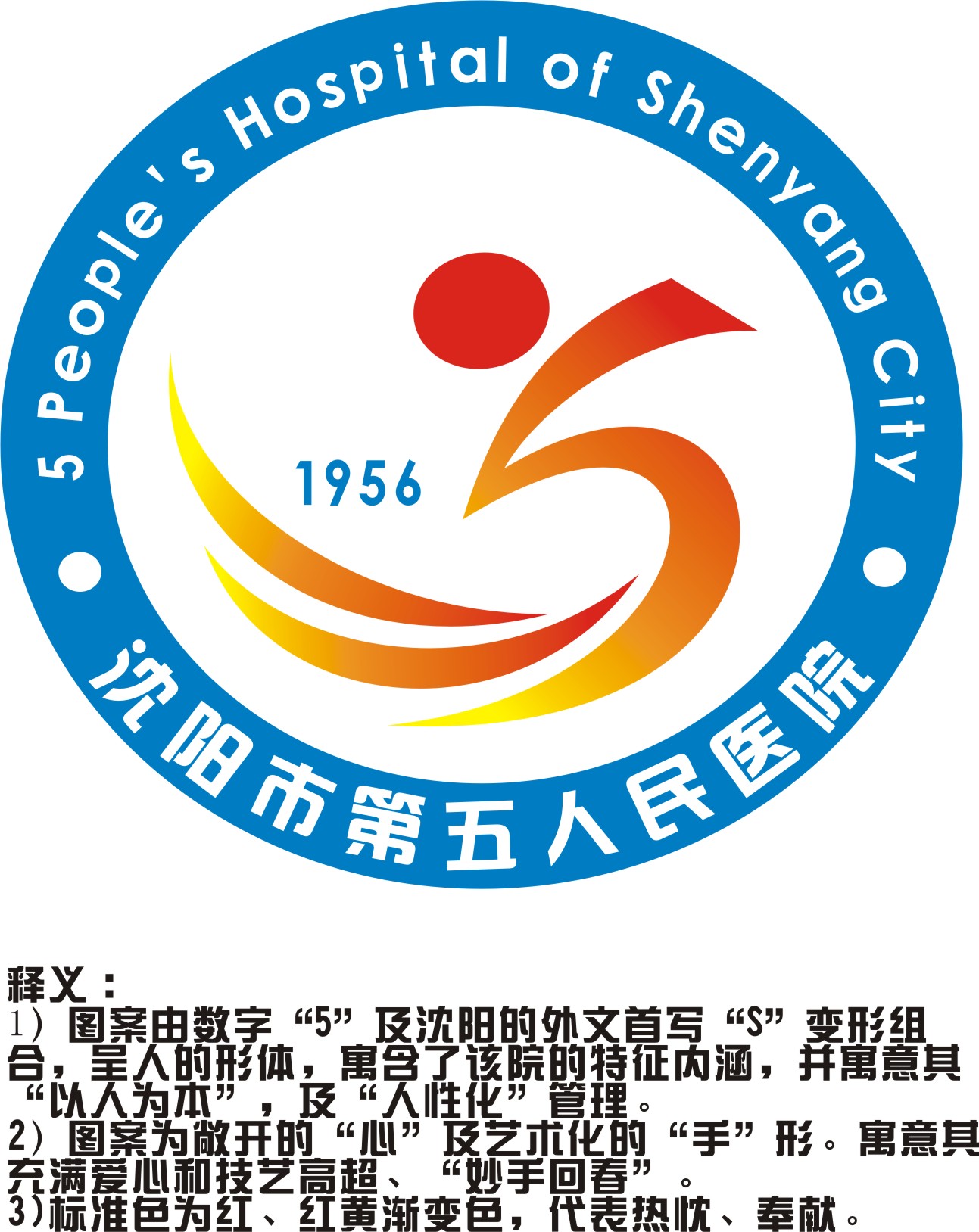 标志/logo设计   沈阳市第五人民医院院徽征集