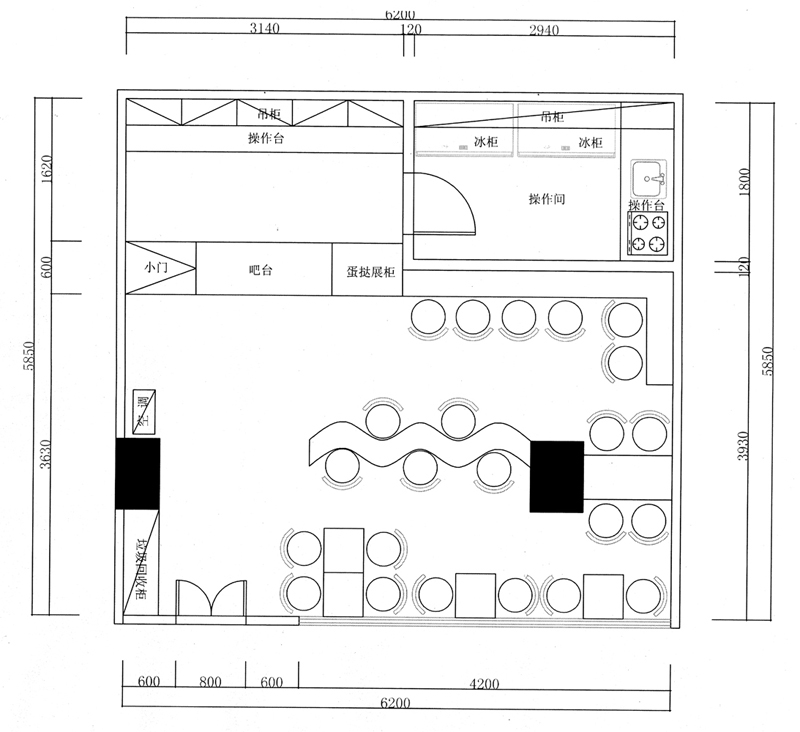 奶茶连锁店,征集效果设计图及施工图