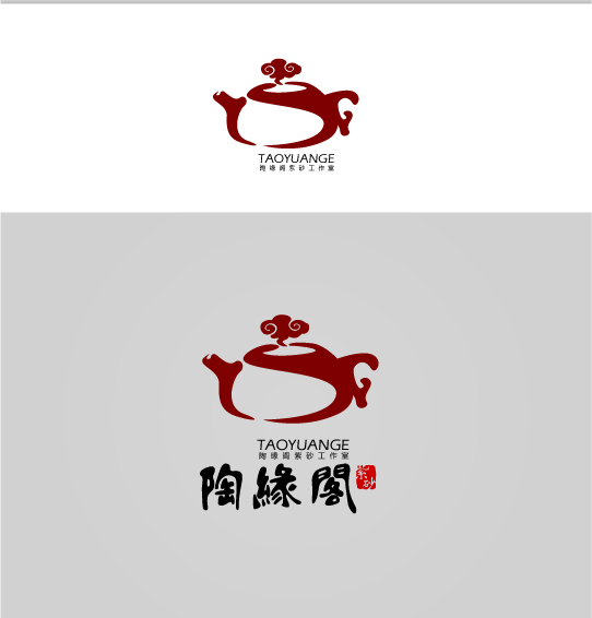 陶缘阁紫砂工作室logo设计